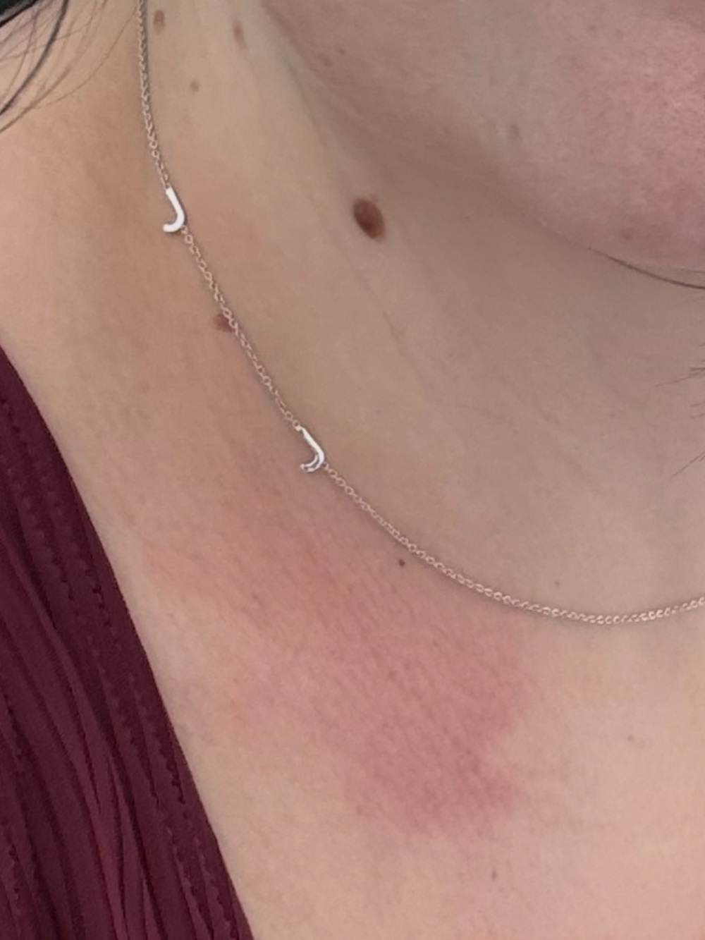 Baby Gold 14K White Gold Initial Necklace